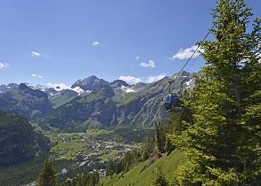 Panorama vallée alpes